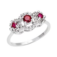Anneau Bliss Femme in Or blanc Rubino 0.40 Ct 20070949 - 20070949